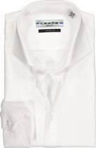 Ledub Modern Fit overhemd mouwlengte 7 - wit - Strijkvriendelijk - Boordmaat: 47