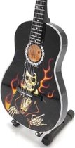 Miniatuur gitaar Rockabilly Skull