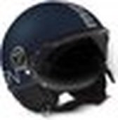 MOMO DESIGN Jethelm FGTR Evo matblauw logo grijs