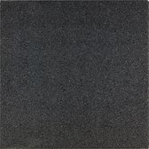Wovar Rubberen tegel Zwart 50 x 50 x 2.5 cm Dempende Valtegels | Per stuk