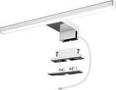 LED-spiegellamp 5 W 400LM badkamerspiegellamp, neutraal wit 4000K LED-kastlicht Wandtoiletlamp IP44 230V roestvrijstalen badspiegel voorlicht 30cm