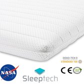 Topdekmatras 180x200 NASA Traagschuim Topper 6cm dik