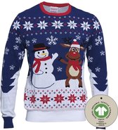 Foute Kersttrui Dames & Heren - Christmas Sweater "Beste Vrienden" - 100% Biologisch Katoen - Mannen & Vrouwen Maat XXXXL