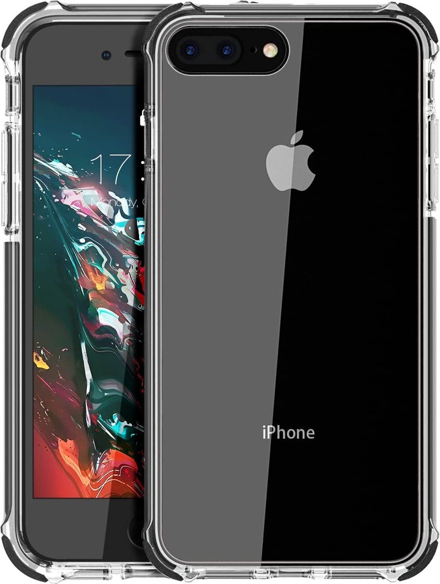 iPhone 7 plus Creative Case -Clear Case met zwarte rand