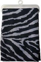 Zebra Douchegordijn - Zwart / Wit - 100% Polyester - Inclusief Ringen - 180 x 200 cm