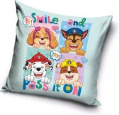 Paw Patrol Smile and Pass it On Sierkussens - Kussen - 40 x 40 inclusief vulling - Kussen van Polyester - KledingDroom®