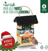 Complete Vogel-Buffet Picknick Vogelvoederhuisje voor Roodborstjes **inclusief Vogelvoer**