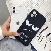 Raak mijn iPhone Hoesje/Case niet aan - iPhone 13 promax case - Shockproof Case - Zwart