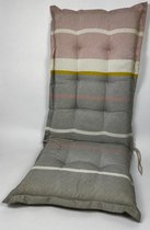 Madison Tuinstoelkussen hoge rug 50x123 cm Stripe pastel