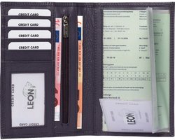 autopapieren mapje - leer - a5 map - autopapieren hoes - cadeau voor man - cadeau voor vrouw - kado man - kado vrouwen - kado mannen verjaardag - mannen cadeautjes - vrouwen cadeautjes - portefeuille heren - portefeuille dames kado - cadeau - 20 euro