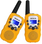 Vitafa Walkie Talkie voor kinderen - Portofoon - Walkie-talkies - Oplaadbaar - Speelgoed - Geel