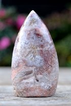 Decoratief edelsteen roze Amethist sculptuur # 1