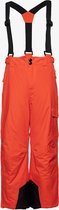 Mountain Peak oranje kinder skibroek - Rood - Maat 140