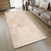 Tapiso Essence Tapijtloper Beige Hoogpolig Woonkamer Hal Slaapkamer Maat- 80x500