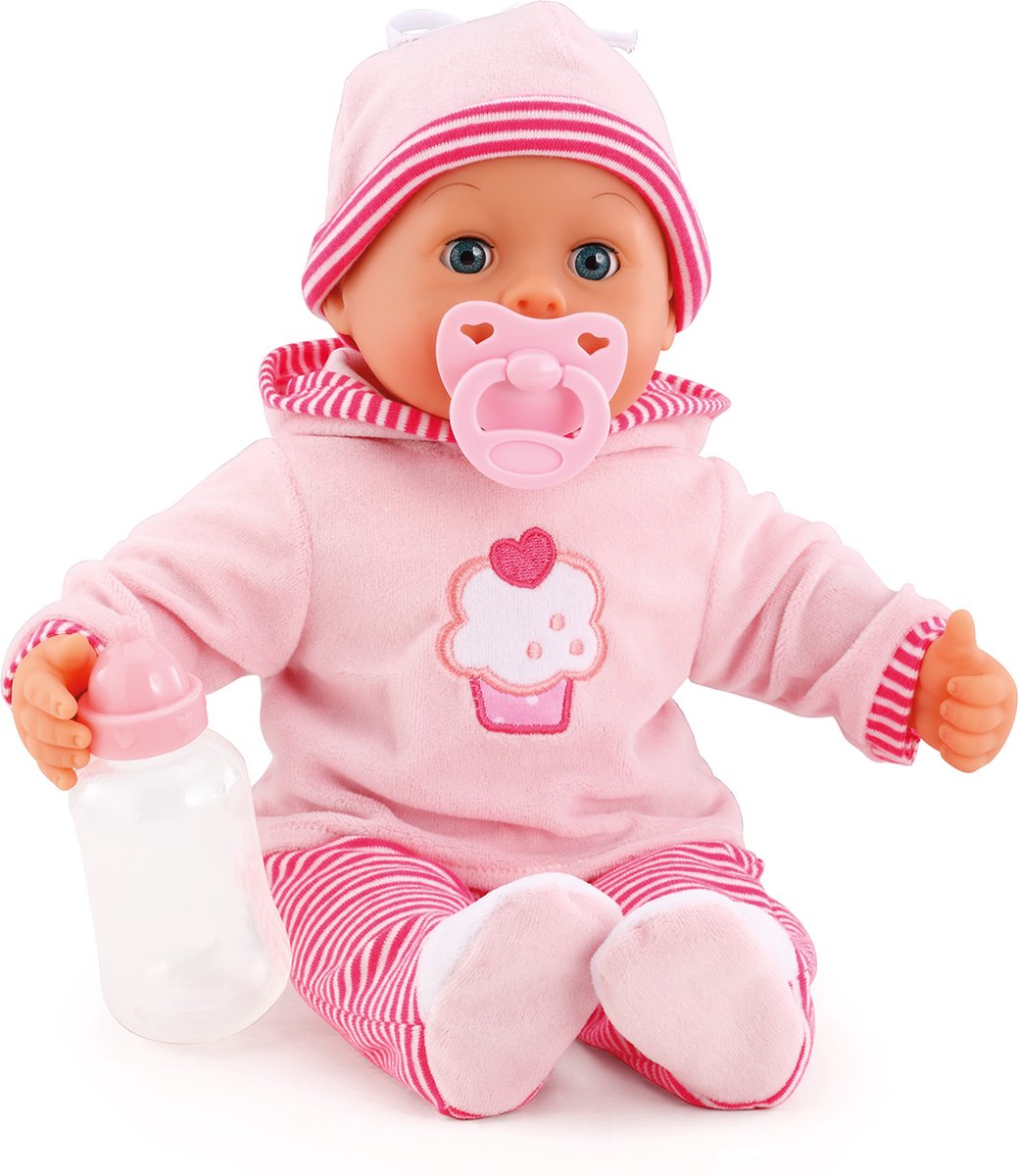 Bayer Design - Babypop First Words Baby 38 cm in roze