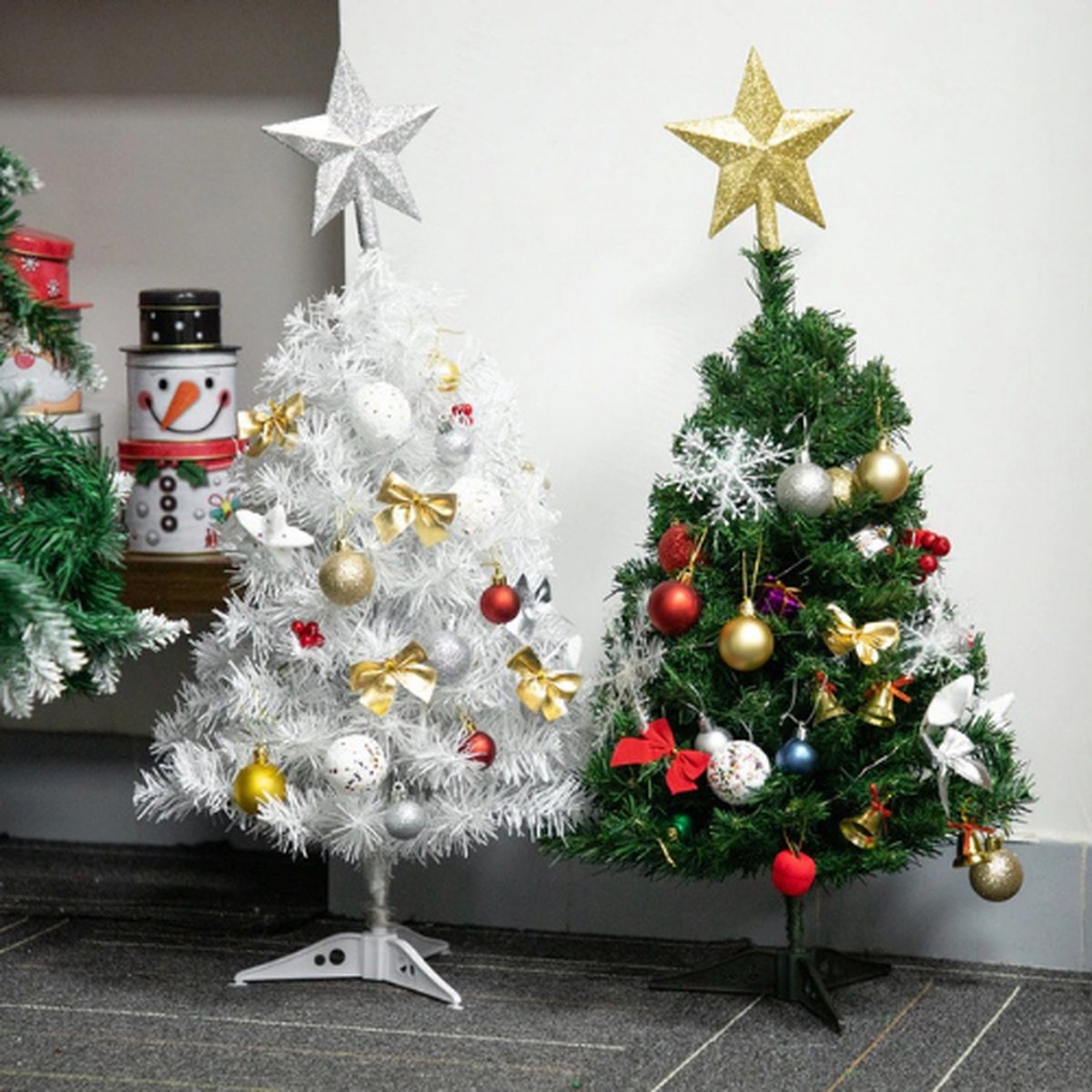 Luxe Neppe Kerstboom 60 cm Wit Premium Kunstkerstboom