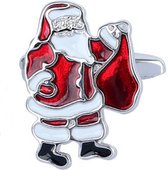 Kerst manchetknopen - kerstman - Santa - in cadeau doosje