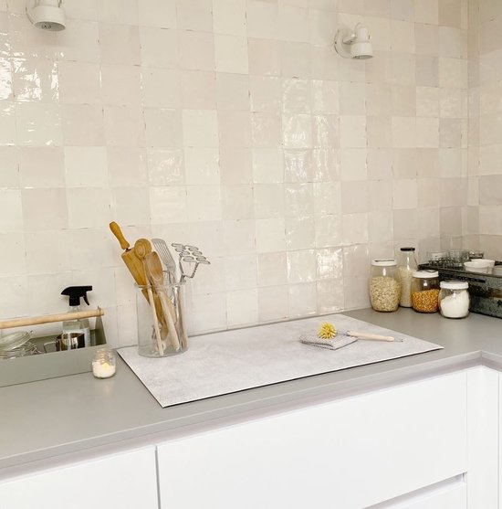 Inductie Beschermer Impression Béton Exclusif 81x52 cm