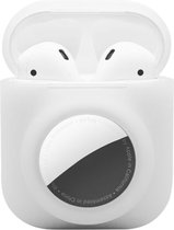 AirPod en Airtag in 1 hoesje - Beschermhoes- Airpods Cover - Airpods Airtag hoesje - Geschikt voor Apple Airpods 1 & 2
