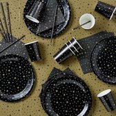 Party table set - Black/gold