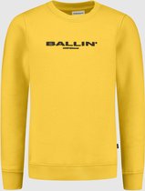 Ballin Amsterdam -  Jongens Slim Fit   Sweater  - Geel - Maat 152
