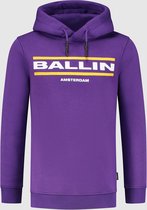 Ballin Amsterdam -  Jongens Slim Fit   Hoodie  - Paars - Maat 128
