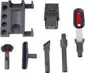 CONTINENTAL EDISON VC130RG Bezem- en handstofzuiger - 130W - 0,5 L - rood / grijs