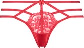 Hunkemöller Dames Lingerie String Eve  - Rood - maat XS