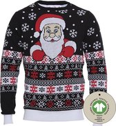Foute Kersttrui Dames & Heren - Christmas Sweater "De Lievelingstrui van de Kerstman" - 100% Biologisch Katoen - Mannen & Vrouwen Maat S - Kerstcadeau