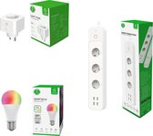 Woox Smart Home start slim pakket 2021 - Slimme lamp, stekker en stekkerdoos