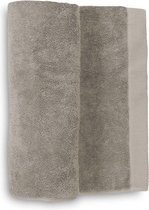 2x Premium Katoen Douchelakens Taupe | 70x140 | 650 gr/m2 Europees Kwaliteit | Vochtabsorberend En Zacht