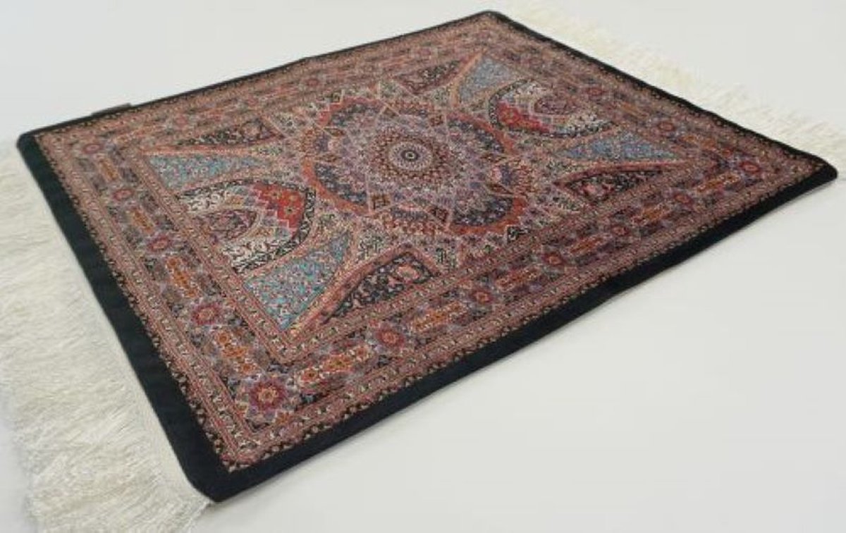 SusaStyle - OUTLET - Wandkleed Shahin – 53x43 cm – Perzisch design – Luxe woondecoratie met zijdezachte glans