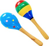 Sambabal – Speelgoed - Sambaballen - Muziekinstrument - Hout - 2 stuks