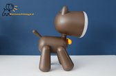 Dierennachtlampje.nl - Hondje Bruin - Led - Nachtlampje - Tafellamp slaapkamer