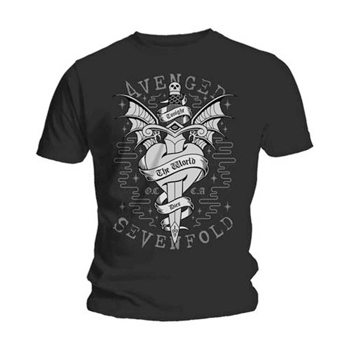 Avenged Sevenfold - Cloak & Dagger Heren T-shirt - S - Zwart