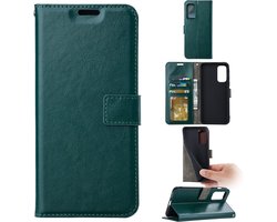 Bookcase Geschikt voor: OnePlus 8T / OnePlus 8T 5G - Groen - portemonnee hoesje