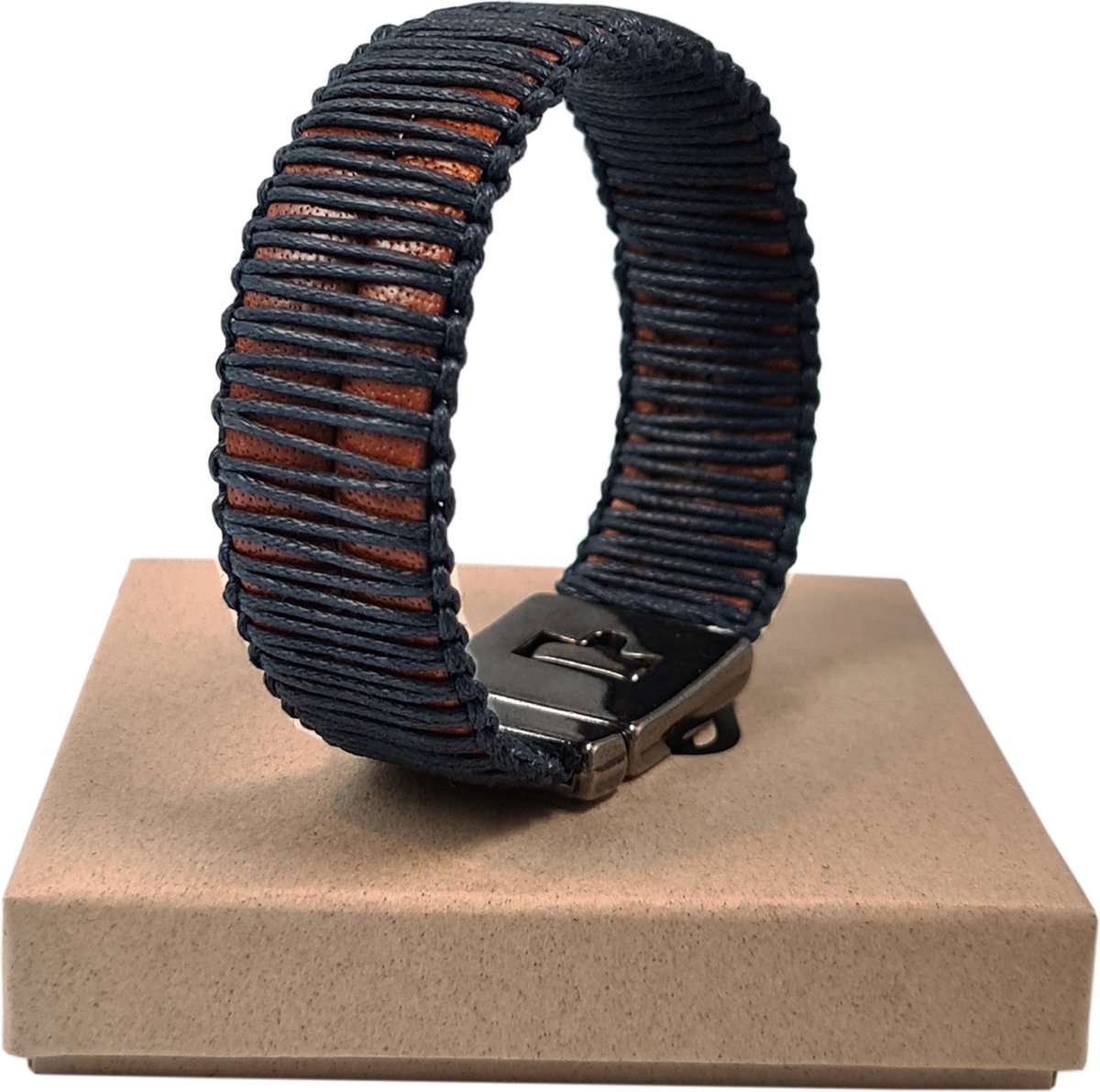 TABOO herenarmband MARK BIG, blue/brown