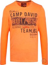 Camp David ® T-Shirt met vintage prints, orange