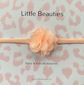 Little Beauties - haarbandje - baby - peuter - kleur peach - babygift - babyshower - kraamkado - haaraccessoire