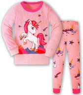 Kinder Pyjama set |Pink Unicorn | Maat 3T | 92/98| 100% katoen