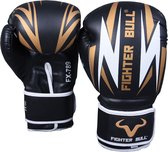 Fighter Bull FX-789 Bokshandschoenen zwart/wit/goud 12oz