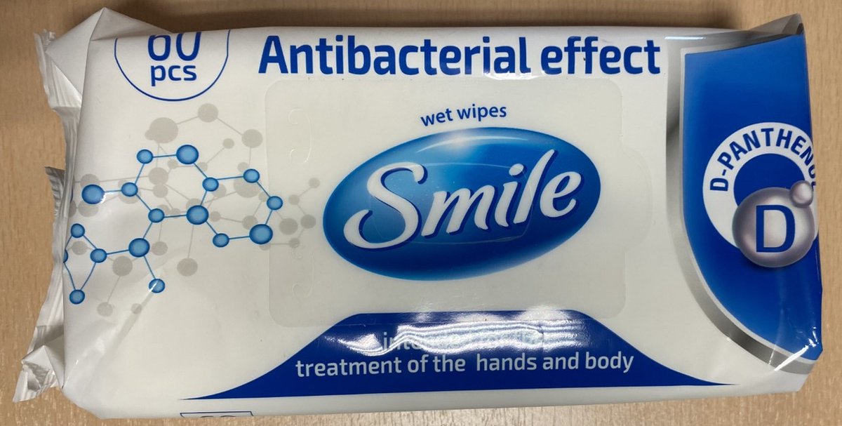 Smile antibacteriële doekjes Schoonmaakdoekjes Antibacterial effect