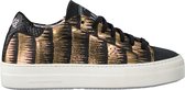 P448 Thea Lage sneakers - Leren Sneaker - Dames - Zwart - Maat 39