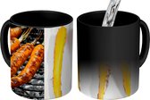 Magische Mok - Foto op Warmte Mok - Geroosterde wortelen op beide afbeeldingen - 350 ML