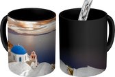 Magische Mok - Foto op Warmte Mok - Zonsopkomst boven het water in Oia Griekenland - 350 ML