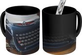 Magische Mok - Foto op Warmte Mok - Typemachine - Retro - Zwart - 350 ML