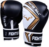 Fighter Bull FX-790 Bokshandschoenen zwart/wit/goud 12oz