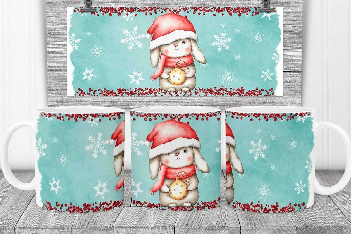 Kerstmok - Cute Bunny