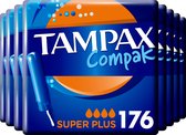 Tampax Compak Super Plus - 176 Stuks - Tampons Inbrenghuls