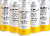 PinkyRose - Frisdrank - Bruisende Limonade - Floral Ginger & Orange smaak - Geen conserveringsmiddelen - 12x 250 ml